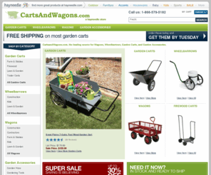 icartsandwagons.com: Shop Garden Carts & Wheelbarrows at CartsandWagons.com
Huge selection of Garden Carts, Wheelbarrows and Wagons at CartsandWagons.com. Shop online now and save on Garden Carts and Wagons.