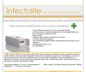 infectolite.com: Infectolite
Infectolite. An effective treatent for bacterial infection such as whitlow finger and paronychia