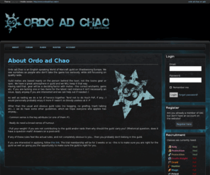 ordoadchao.net: About - Ordo ad Chao
