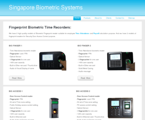 biometrics-fingerprints.com: .:: Biometric Fingerprint Systems - Time Attendance & Access Control System ::.
Biometric Fingerprint Time Recorder: Employee time attendance / door access with high quality optical sensor. Integrated time attendance, Payroll, Leave & HR Softwares.