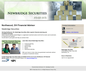 jweigelnewbridesecurities.com: Financial Advisor Northwood, OH - Newbridge Securities
Newbridge Securities provides superior financial planning and investment advising to Northwood, OH. Call 419-691-9170 for financial planning.