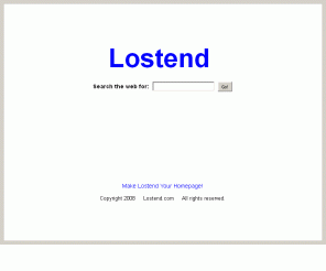 lostend.com: Lostend.com
Find more at Lostend.com