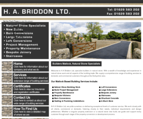 buildersmatlock.com: Matlock Builders, H.A Briddon Ltd | Natural Stone Specialists - Home
Specialist builders in natural stone, we supply a comprehensive range of building services to domestic and commercial customers throughout Derbyshire.