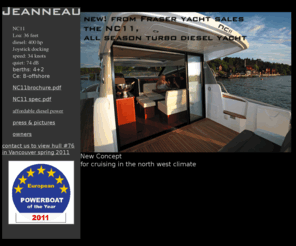 jeanneaupower.com: jeanneau power boats NC11
jeanneau NC11 power boat information website