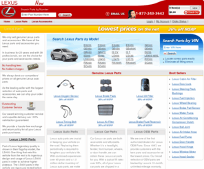 lexuspartsnow.com: Lexus Parts & Accessories at LEXUS PARTS NOW | OEM Lexus Auto Parts
Lexus parts at 2011 Lexus Parts Now online. Your source for Lexus auto parts and Lexus accessories. We have the largest inventory with the lowest prices on the East Coast for all Lexus parts and accessories.