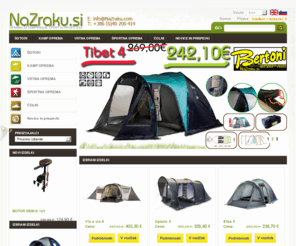 nazraku.net: nazraku.si
NaZraku.si :  - KAMPIRANJE ŠPORTNA OPREMA DRUŽABNE IGRE VRTNA OPREMA ČOLNI shop, online shopping, e-trgovina, trgovina 