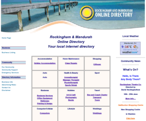 ramod.com: Rockingham & Mandurah Online Directory
Online Directory - Rockingham & Mandurah Online Directory - Your Internet Gateway