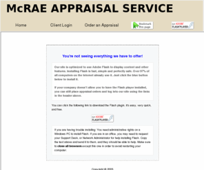 mcraeappraisals.net: Real Estate Appraisal - home appraisal - appraiser - real estate appraiser - residential appraisals - Hamilton, AL - MCRAE APPRAISAL SERVICE
MCRAE APPRAISAL SERVICE specializing in residential and commercial AL Real Estate Property Appraisals.