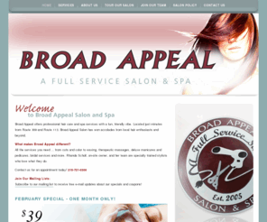 broadappealsalon.com: Broad Appeal
Souderton's Salon and Spa