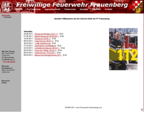 feuerwehr-frauenberg.com: www.Feuerwehr-Frauenberg.com -- Homepage der Feuerwehr 55776 Frauenberg
"Feuerwehr Frauenberg" Homepage der Freiwilligen Feuerwehr 55776 Frauenberg an der Nahe.