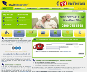 lewisalexander.tv: Debt Management Company|Find iVa Advice|Help to Clear Credit Card Debts Online
Debt Help and Advice in the Uk, Clear personal debts and credit card debt with an IVA or Bankruptcy, Debt Consolidation Loans or debt Management plan