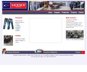 licencejeans.com: Licence Jeans - Jeans, Jackets, Shirts, Skirts
Check out special design by Licence Jeans! Outwear garments from woven fabrics like denim, twill, corduroy, linen.