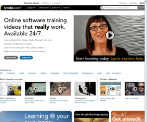 lyndaonline-training.net: Software training online-tutorials for Adobe, Microsoft, Apple & more
Software training & tutorial video library. Our online courses help you learn critical skills. Free access & previews on hundreds of tutorials.