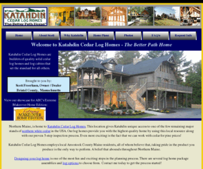 massloghomes.com: MassLogHomes.com
Katahdin Cedar Log Home Dealer in Southeastern Massachusetts