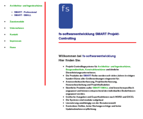 software-fs.com: Projektcontrolling Ingenieurbüro Zeiterfassung Honorare HOAI Büroorganisation
Projektcontrolling für Architektur und Ingenieurbüros,Zeiterfassung,Honorar, HOAI,HonorarKostenvergleich 