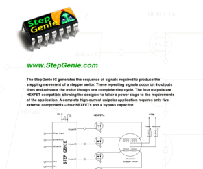 5804b.com: StepGenie
StepGenie IC - Stepper Motor Translator IC, replacement for UCN5804b