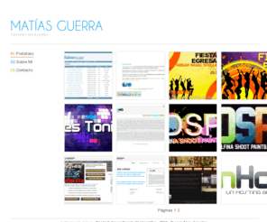 matiasguerra.com.ar: Matías Guerra | Diseñador web & gráfico
Web personal de Matías Guerra. Diseñador junior freelance. Diseño web, gráfico, publicidad, etc.