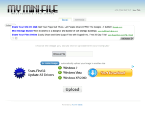 myminifile.com: MyMiniFile - Image Host & Photo Sharing
MyMiniFile.com - Upload your photos, host your photos and share photos with friends and family.
