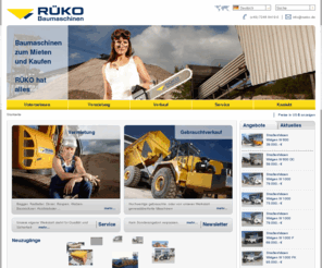 rueko.de: Baumaschinen gebraucht kaufen, mieten - RÜKO GmbH Baumaschinen
