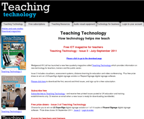 teachingtechnology.co.uk: Teaching Technology
Teaching Technology - ICT magazine for teachers