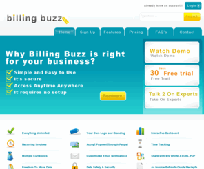 billingbuzz.com: Billing Buzz - Create and send invoices to your clients in their respective currency and language
Billing Buzz is a invoice maintenence system - Create and send invoices to your clients in their respective currency and language. You can generate invoices in as many as 11 languages for your individual clients worldwide.