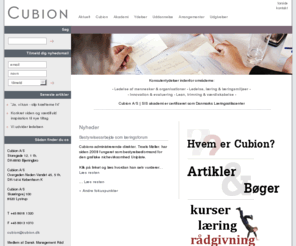 cubion.com: CUBION a|s - Værdiskabende Udvikling »
 CUBION a|s