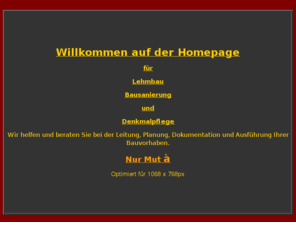 enerba.com: MFBau- Spezialist für Lehmbau und Denkmalpflege
Bauausführendes Unternehmen das sich auf Lehmbau, Lehmputztechniken,Altbausanierung,Denkmalpflege und Natursteinmauerwerke spezialisiert hat.