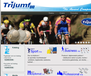 trijumf.net: www.trijumf.net
Pehari, Trijumf, Medalje, Plakete, Stikeri,