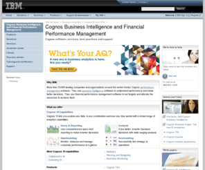 bi-university.com: IBM - Cognos Business Intelligence and Performance Management Software
Cognos Business intelligence & performance management software for better business and financial decisions. All data, reports, plans, & scorecards- one view.