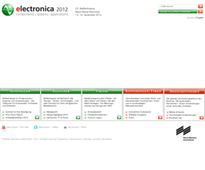 electronicarussia.net: electronica - Elektronikmesse für Komponenten, Systeme und Anwendungen
Alle Informationen zur Elektronik Messe für Komponenten, Systeme und Anwendungen