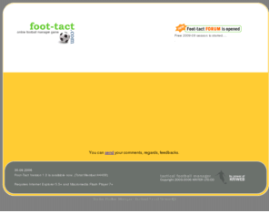 foot-tact.com: Foot-tact.com Online Tactical Football Manager Game
