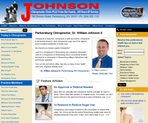 greatbacks.net: Parkersburg Chiropractor, Parkersburg WV | Johnson Chiropractic Clinic
Parkersburg chiropractor, Dr. William Johnson II of Johnson Chiropractic Clinic. Call the chiropractor in Parkersburg who cares: (304) 422 1191