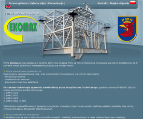 ekomax.biz: Ekomax - konstrukcje stalowe,remonty,montaże konstrukcji
