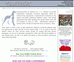 gpahouston.org: Greyhound Pets of America - Houston Chapter
