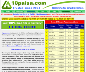 10paisa.com: 10paisa.com: Online Stock Share Quotes Prices and Indian National Stock Market Analysis, News, Investment Tips, Information, Stock Brokers for online Share Trading in Bombay, Calcutta Share Markets in India
10paisa.com is trusted since 2004 for investment in shares and midcaps and also offers share prices and quotes, National stock market analysis, news, information, investment tips for online trading in Calcutta, Bombay stock share markets in India. 