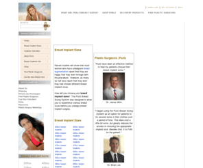 lwgatz.com: Breast Implant Sizes | Breast Augmentation Sizes
Which breast implant sizes are right for you?  Choose your breast augmentation sizes (silicone breast implants or saline) right the first time with Purlz!