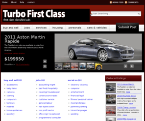 turbofirstclass.com: Classified Ads
Classified Ads