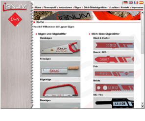 lignum-saegen.com: Lignum-Sägen GmbH Sägen-Hersteller Sägeblätter Sägen
Die Lignum-Sägen GmbH ist einer der größten Sägen-Hersteller im Bereich Sägen und Sägeblätter .Als Industrie von Handsägen jeglicher Art, wir sind Zulieferer traditioneller Sägen.