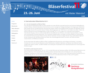 blaeserfestival.de: Bläserfestival Weil am Rhein
Bläserfestival Weil am Rhein