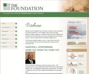 foundationglc.org: The Foundation of the Great Lakes Conference Churches of God, General Conference, Findlay, Ohio
The Foundation of the Great Lakes Conference Churches of God, General Conference exists to assist in funding programs, projects and churches for the Great Lakes Conference.