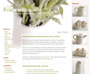 kilnworks.co.uk: Tableware Gifts Studio Pottery & Handmade Ceramics for all Occasions - Kilnworks UK
Tableware gifts, studio pottery and gift ideas - Kilnworks handmade ceramic tableware for home or birthdays, weddings, anniversaries or valentines