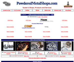 powderedmetalshops.com: 
Powdered Metal Shops
Powdered Metal Shops