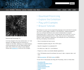proce55ing.net: Processing.org
Processing is an electronic sketchbook for developing 
				ideas. It is a context for learning fundamentals of computer programming 
				within the context of the electronic arts.