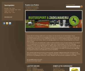 ruytersvoorruiters.nl: Ruyters voor Ruiters | Ruitersport & Zadelmakerij
Welkom op de website van Ruyters voor Ruiters, ruitersport & zadelmakerij