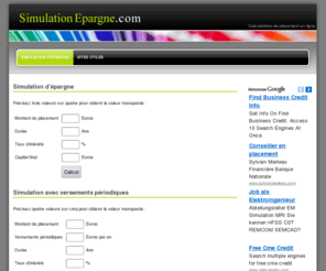 simulation-epargne.com: Simulation d'épargne
Calculs d'épargne: montant, durée, taux d'intérêts, capital final et montant des intérêts.