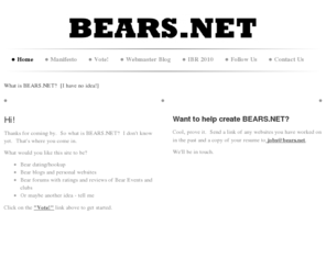 bears.net: Bears.net - Home
What is BEARS.NET?  [I have no idea!]