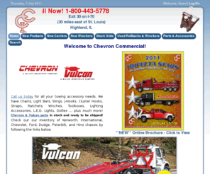 chevroncommercial.com: Chevron Commercial, Inc. - Parts, Accessories, New & Used Tow Trucks, Carriers & Wreckers for Sale
Chevron Commercial, Inc. specializes in car carriers, tow trucks, and wreckers.