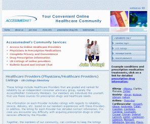 accessmednet.com: Healthcare listings - AccessMedNet
Full online pharmacy consumer recommendation service