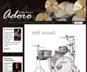 adoro-drums.de: Adoro Custom Drums
Adoro Custom Drums