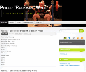 iamrockman.com: Phillip "Rockman" Wylie - Elite Drug Free Powerlifter
The website of Phillip "Rockman" Wylie - Elite Drug Free Powerlifter.